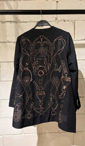 0043 - Black X Brown embroidery, M
